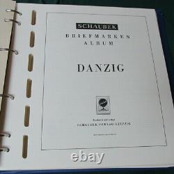 Danzig Collection In Hingless Schaubek Album 1923-1937 150 Timbres/ss