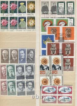 Ddr 1947-1976 Premier Jour Commemorative Annuler Collection Sur Blocs En Stock Album
