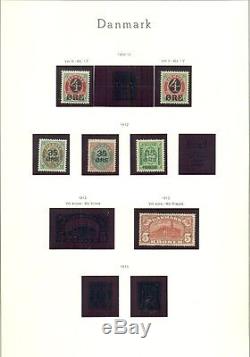 Denmark Collection 1854-1990 Album Phare Avec Étui, Nh / H, Scott 19 403,00 $
