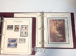 Deux Anciennes Albums De Timbres Collection Heritage Chargés De Timbres États-unis Unhinged