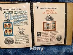 Dossier de collection commémorative américaine avec 39 panneaux, 1982-1983