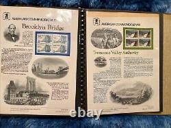 Dossier de collection commémorative américaine avec 39 panneaux, 1982-1983