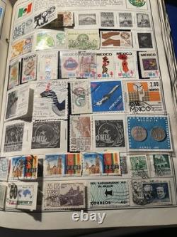 Dossier de collection de timbres-poste de l'album Ambassadeur avec timbres comme indiqué