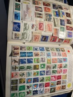 Dossier de collection de timbres-poste de l'album Ambassadeur avec timbres comme indiqué