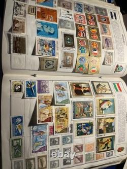 Dossier de collection de timbres-poste de l'album Ambassadeur avec timbres comme indiqué