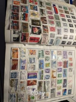 Dossier de collection de timbres-poste de l'album Ambassadeur avec timbres comme indiqué