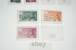 ESPAGNE ANNÉES 1950-1970 COLLECTION DE PRÈS DE 1 500 TIMBRES CONSERVÉS DANS UN ALBUM LIGHTHOUSE