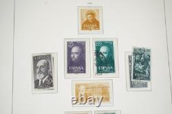 ESPAGNE ANNÉES 1950-1970 COLLECTION DE PRÈS DE 1 500 TIMBRES CONSERVÉS DANS UN ALBUM LIGHTHOUSE