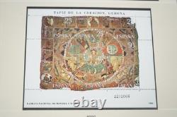 ESPAGNE ANNÉES 1980 COLLECTION DE PLUS DE 400 TIMBRES NEUFS CONSERVÉS DANS UN ALBUM LINDNER
