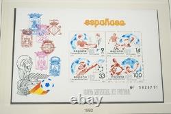 ESPAGNE ANNÉES 1980 COLLECTION DE PLUS DE 400 TIMBRES NEUFS CONSERVÉS DANS UN ALBUM LINDNER