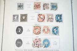 EUROPE CENTRALE 1850-1950 COLLECTION DE PLUS DE 2300 TIMBRES NEUFS ET USAGÉS DANS UN ALBUM SCOTT
