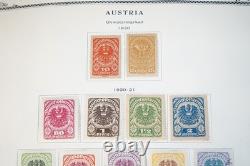 EUROPE CENTRALE 1850-1950 COLLECTION DE PLUS DE 2300 TIMBRES NEUFS ET USAGÉS DANS UN ALBUM SCOTT