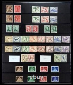 EUROPE Europa 1930-1945 MNH MH Utilisé Allemagne WWII 2 Albums de Timbres SAFE Collection