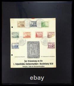 EUROPE Europa 1930-1945 MNH MH Utilisé Allemagne WWII 2 Albums de Timbres SAFE Collection