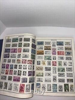 EXCELLENT ÉTAT - Collection de timbres HE Harris Statesman Album Deluxe 300+ Timbres