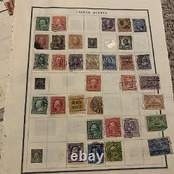 Early Us Stamp Lot Sur Les Pages D’albums. Surtout Des Années 1800 Au Début Des Années 1940. Grand Cadeau
