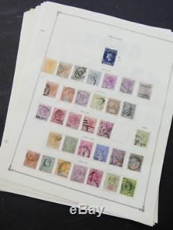 Edw1949sell Ceylon Collection Mint & Used Très Propre Sur Les Pages D'album. Chat 550 $ +
