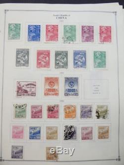Edw1949sell Chine Prc Mint & Used Collection Sur Les Pages De L'album Entre 1949-1960