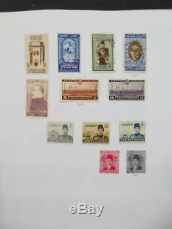 Edw1949sell Egypt Collection Mint & Used Très Propre Sur Les Pages D'album. Cat 1 120 $