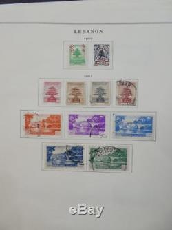 Edw1949sell Liban Collection Très Propre De Menthe Et D'occasion Sur Les Pages D'album Cat 1452