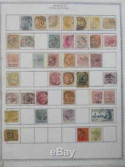 Edw1949sell Mauritius Collection Nice Old Time Mint & Used Sur Les Pages De L'album