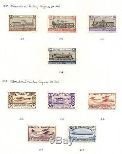 Egypte 1914-1970 Complètement Une Collection Magnifiquement Écrite Dans Un Album Trident
