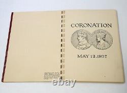 Empire Britannique Couronnement Du Commonwealth Émission Poster Timbre Collection Album 1937