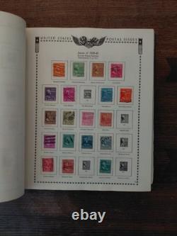 Énorme collection vintage de timbres américains dans un album, presque complète, États-Unis