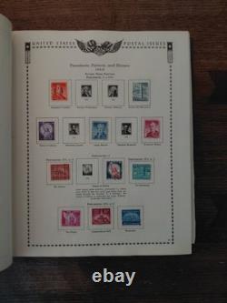 Énorme collection vintage de timbres américains dans un album, presque complète, États-Unis