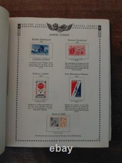 Énorme collection vintage de timbres américains dans un album, presque complète, États-Unis