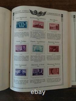 Énorme collection vintage de timbres américains dans un album, presque complète, États-Unis