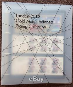 Ensemble Complet X 29 Jeux Olympiques De Londres Médaille D'or Winners Stamp Collection De L'album
