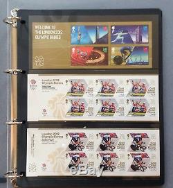 Ensemble Complet X 29 Jeux Olympiques De Londres Médaille D'or Winners Stamp Collection De L'album