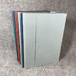 Ensemble de 6 albums de collection de timbres vintage en couverture rigide