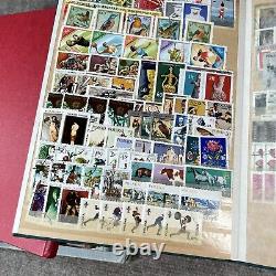 Ensemble de 6 albums de collection de timbres vintage en couverture rigide