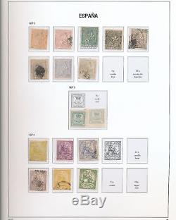Espagne 1850/1940 Davo Imprimé Album Hingeless Collection M & U (650+) Alb193