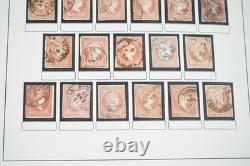 Espagne 1855-1905 Collection de timbres de 1300+ avec cachets sur pages d'album