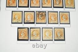 Espagne 1855-1905 Collection de timbres de 1300+ avec cachets sur pages d'album