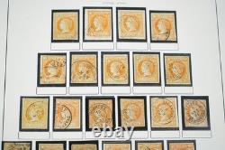 Espagne 1855-1905 Collection de timbres de 1300+ avec cachets sur pages d'album