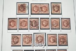 Espagne 1855-1905 Collection de timbres de 1300+ avec cachets sur pages d'album