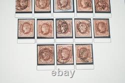 Espagne 1855-1905 Collection de timbres de 1300+ avec cachets sur pages d'album