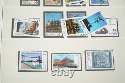 Espagne 1997-2000 Collection de 170 timbres et 25 feuillets souvenirs dans un album Lindner