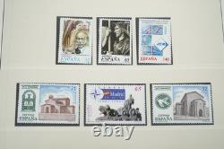 Espagne 1997-2000 Collection de 170 timbres et 25 feuillets souvenirs dans un album Lindner