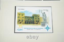 Espagne 1997-2000 Collection de 170 timbres et 25 feuillets souvenirs dans un album Lindner