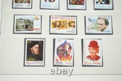 Espagne 1997-2000 Collection de 170 timbres et 25 feuillets souvenirs dans un album Lindner