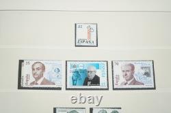 Espagne 1997-2000 Collection de 170 timbres et 25 feuillets souvenirs dans un album Lindner