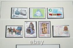 Espagne 1997-2000 Collection de 170 timbres et 25 feuillets souvenirs dans un album Lindner