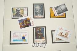 Espagne 2006-2007 Collection de 145+ timbres neufs sans charnière conservés dans un album Lindner