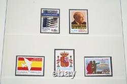 Espagne 2006-2007 Collection de 145+ timbres neufs sans charnière conservés dans un album Lindner