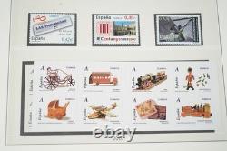 Espagne 2006-2007 Collection de 145+ timbres neufs sans charnière conservés dans un album Lindner